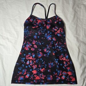 Lululemon Thin Straps Power Y Tank‎ Top Sports Bra Built In Size Small 2-4